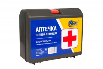 379 р. Аптечка первой помощи KRAFT (кейс) Jeep Compass MP дорестайлинг (2016-2022)  с доставкой в г. Керчь. Увеличить фотографию 2