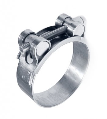 Хомут (Ø122-130 мм W1 силовой одноболтовый) Carum 