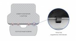 1 529 р. Универсальный погрузочный коврик Element в багажник автомобиля KIA Shuma (2001-2004)  с доставкой в г. Керчь. Увеличить фотографию 4