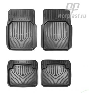 Коврики в салон универсальные (с бортиком) Norplast Unidec Suzuki Swift ZC33S,ZC83S, ZC43S, ZC53S, ZD53S (2016-2025) (Цвет: черный)
