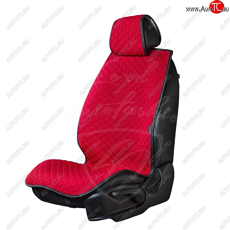2 799 р. Универсальная накидка на сиденья Lord Autofashion Кристалл (трикотаж, 2 места)   (Красный)  с доставкой в г. Керчь