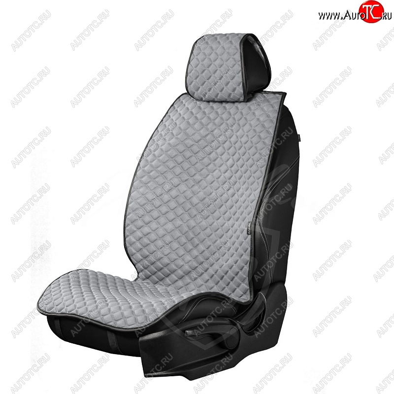 4 399 р. Универсальная накидка на сиденья Lord Autofashion Кристалл (трикотаж, 2 места)   (Серый)  с доставкой в г. Керчь