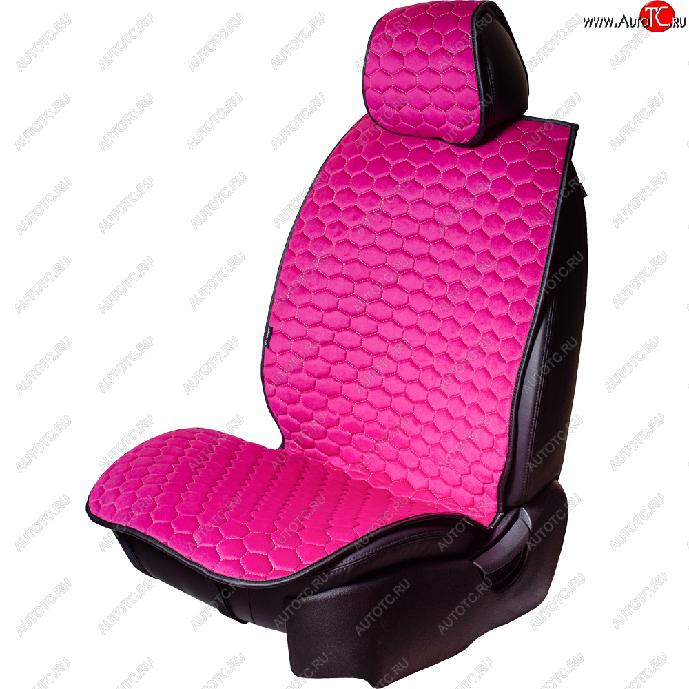 3 399 р. Комплект накидок на сиденья Lord Autofashion Тейлор (велюр, 2 места)   (Фуксия 4353)  с доставкой в г. Керчь