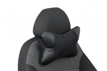 Подушка под шею AUTOPILOT Алькантара  (Черный)