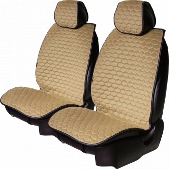 Комплект накидок на сиденья Lord Autofashion Тейлор (велюр, 2 места)  (Бежевый 3630)