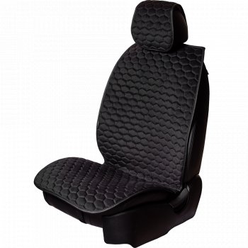 Комплект накидок на сиденья Lord Autofashion Тейлор (велюр, 2 места)  (Чёрный)