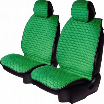 Комплект накидок на сиденья Lord Autofashion Тейлор (велюр, 2 места)  (Зелёный 1655)