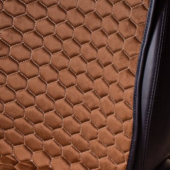 3 399 р. Комплект накидок на сиденья Lord Autofashion Тейлор (велюр, 2 места)   (Коричневый 3705)  с доставкой в г. Керчь. Увеличить фотографию 2