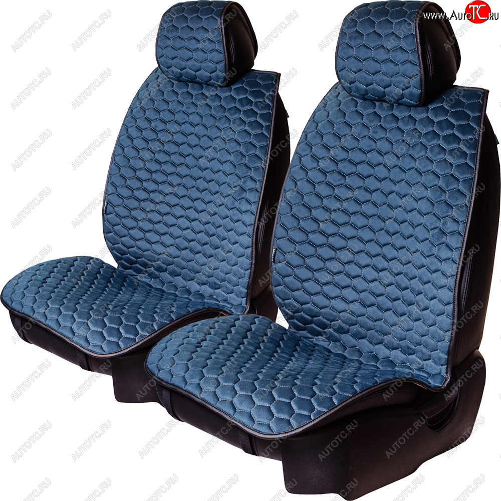 3 399 р. Комплект накидок на сиденья Lord Autofashion Тейлор (велюр, 2 места)   (Мурена 2933)  с доставкой в г. Керчь