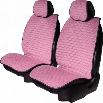 Комплект накидок на сиденья Lord Autofashion Тейлор (велюр, 2 места)  (Розовый 465)