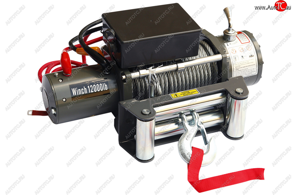 26 999 р. Лебёдка электрическая 12000 lbs 5443 кг Electric Winch (влагозащищенная)   (стальной трос)  с доставкой в г. Керчь