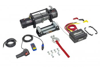 28 999 р. Лебёдка электрическая SPIDER 12000 lbs 5443 кг Electric Winch (влагозащищенная)   (стальной трос)  с доставкой в г. Керчь. Увеличить фотографию 2