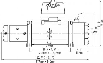 35 999 р. Лебёдка электрическая 9500 lbs 4350 кг Спорт Runva (стальной трос)    с доставкой в г. Керчь. Увеличить фотографию 2