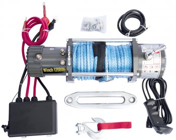 38 999 р. Лебёдка электрическая 12000S CM Winch (синтетический трос)    с доставкой в г. Керчь. Увеличить фотографию 3