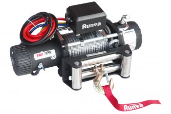 Лебёдка электрическая Runva 12000 lbs 5443 кг Runva Dodge Sprinter микроавтобус (2002-2006) (стальной трос, 24v)