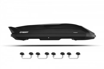 Автобокс CYBORT Inception (210х80х45 см, двусторонний, крепление скоба)  (Black LC)