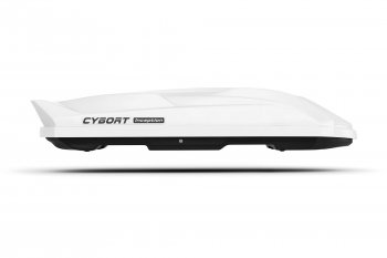 Багажный бокс CYBORT Inception (206x86x40 см, двусторонний, крепление краб) на крышу  (White Glossy)