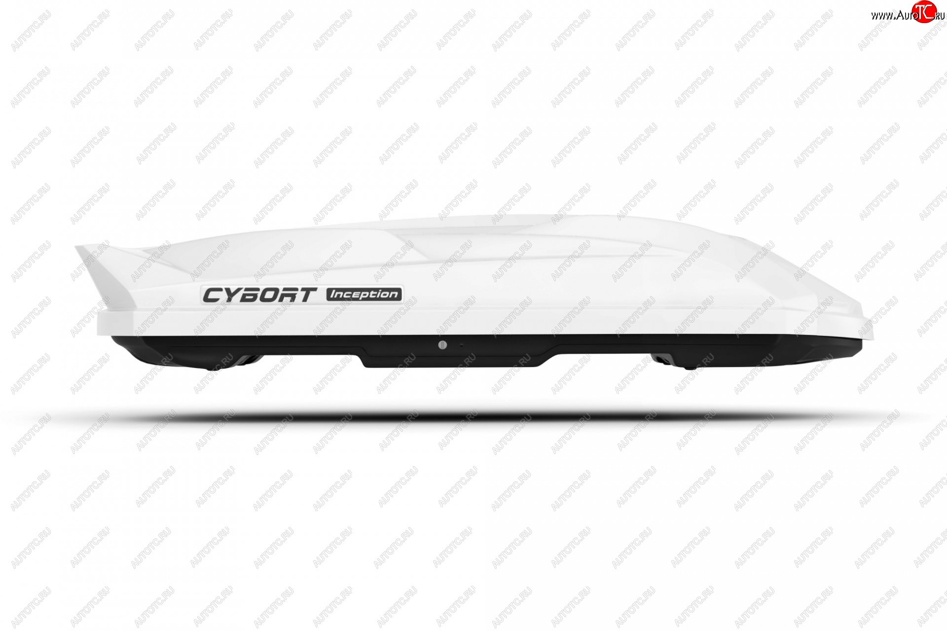 37 999 р. Багажный бокс CYBORT Inception (206x86x40 см, двусторонний, крепление краб) на крышу   (White Glossy)  с доставкой в г. Керчь