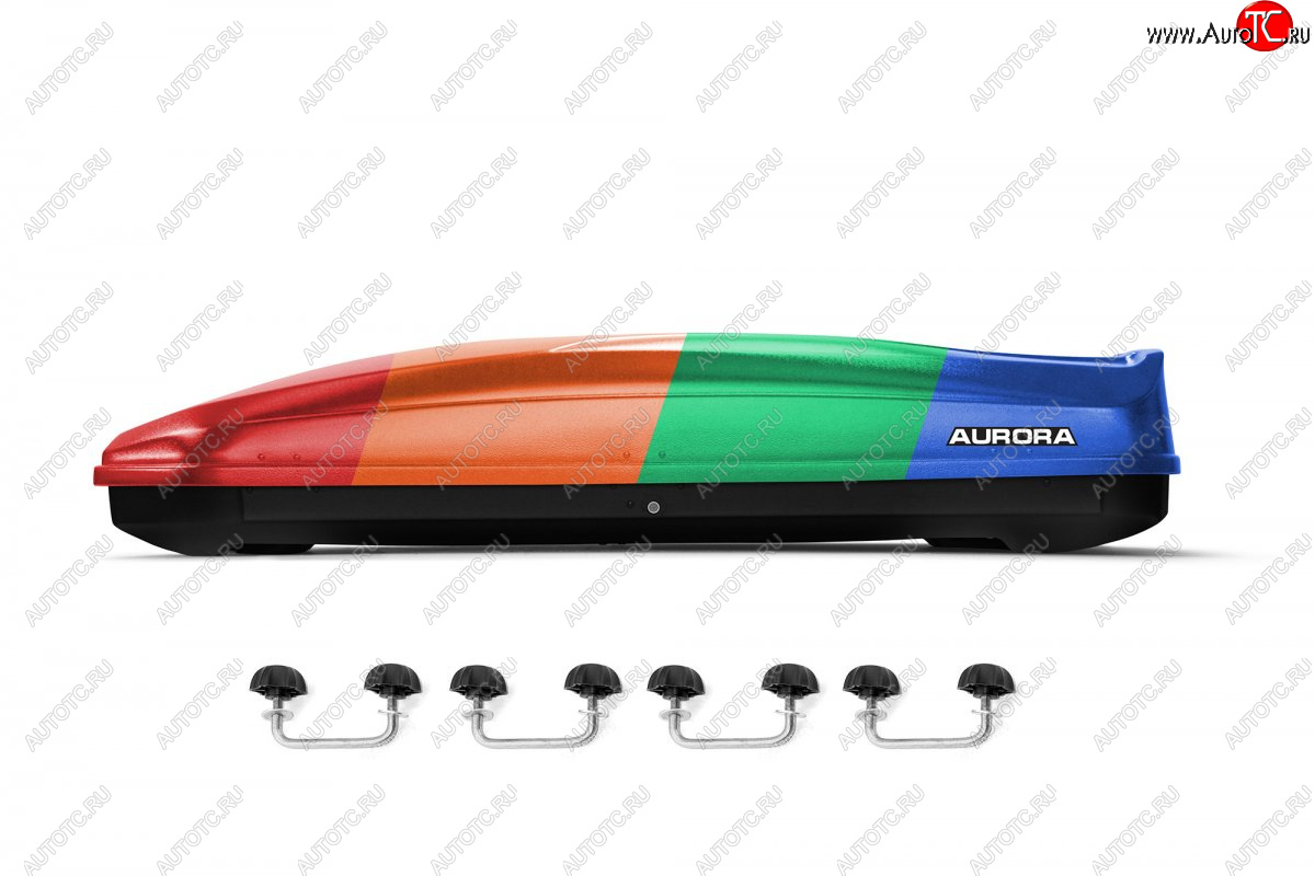 26 099 р. Багажный бокс AURORA (560 л/213x84x42 см, двусторонний, крепление скоба) на крышу   (Color LC)  с доставкой в г. Керчь