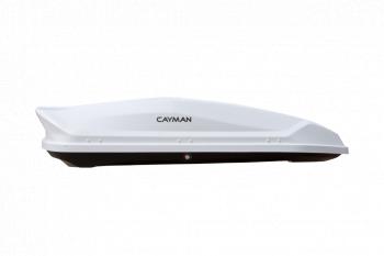 27 699 р. Автобокс CAYMAN (420 л. 196х73х38 см)   (белое тиснение)  с доставкой в г. Керчь. Увеличить фотографию 2