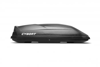Багажный бокс CYBORT CarNet (460 л/206x86x40 см, двухсторонний, быстросъемные крепления краб) на крышу  (черный металлик)