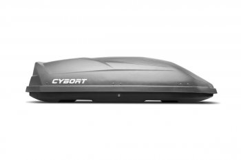 Багажный бокс CYBORT CarNet (460 л/206x86x40 см, двухсторонний, быстросъемные крепления краб) на крышу  (серый металлик)