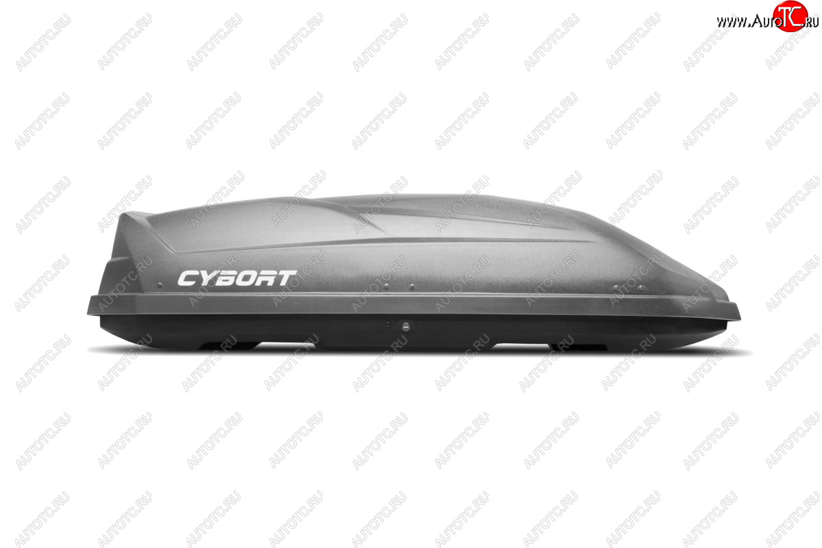 44 799 р. Багажный бокс CYBORT CarNet (460 л/206x86x40 см, двухсторонний, быстросъемные крепления краб) на крышу   (серый металлик)  с доставкой в г. Керчь