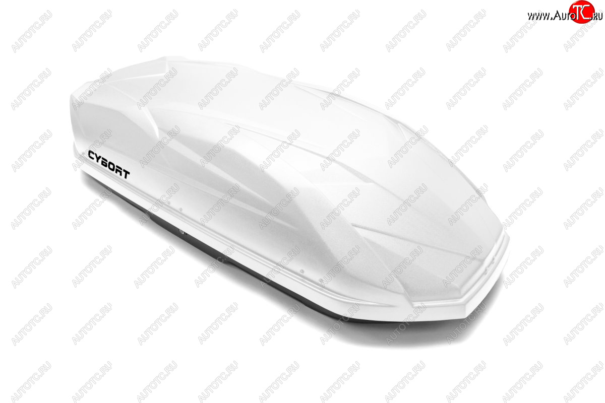 39 799 р. Багажный бокс CYBORT CarNet (460 л/206x86x40 см, двухсторонний, быстросъемные крепления краб) на крышу   (белый матовый с защитным покрытием Raptor)  с доставкой в г. Керчь