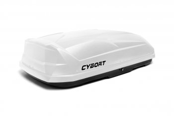 39 799 р. Багажный бокс CYBORT CarNet (460 л/206x86x40 см, двухсторонний, быстросъемные крепления краб) на крышу   (белый матовый с защитным покрытием Raptor)  с доставкой в г. Керчь. Увеличить фотографию 7