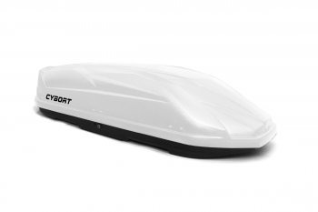 39 799 р. Багажный бокс CYBORT CarNet (460 л/206x86x40 см, двухсторонний, быстросъемные крепления краб) на крышу   (белый матовый с защитным покрытием Raptor)  с доставкой в г. Керчь. Увеличить фотографию 9