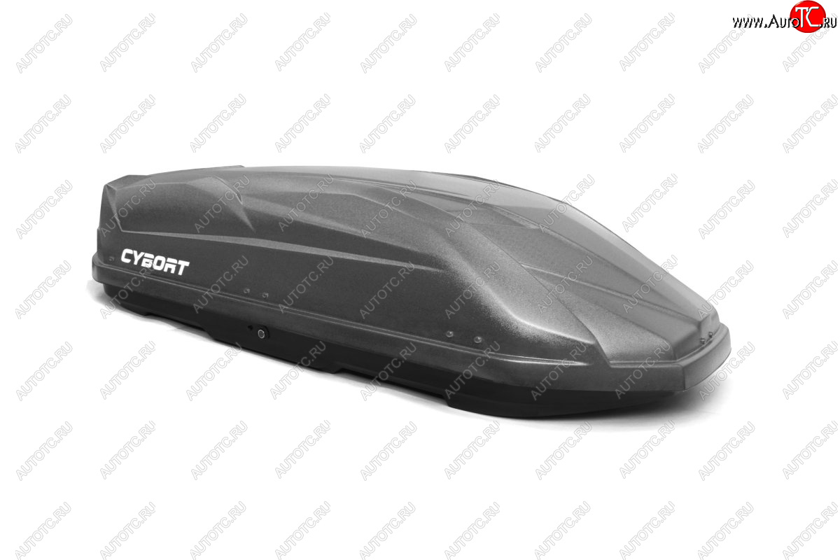 39 799 р. Багажный бокс CYBORT CarNet (460 л, двухсторонний, быстросъемные крепления краб) на крышу   (серый матовый с защитным покрытием Raptor)  с доставкой в г. Керчь