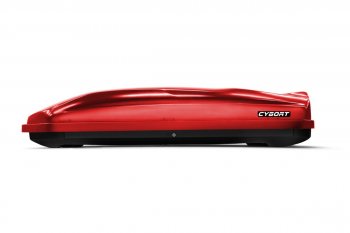 Багажный бокс CYBORT CarGO (580 л/216x85x46 см, двусторонний, крепление краб) на крышу  (Огненно-красный (124))