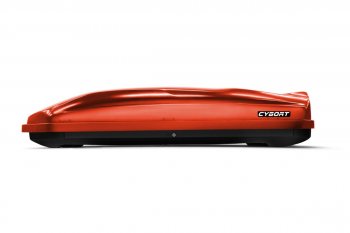 Багажный бокс CYBORT CarGO (580 л/216x85x46 см, двусторонний, крепление краб) на крышу  (Сердолик (195))