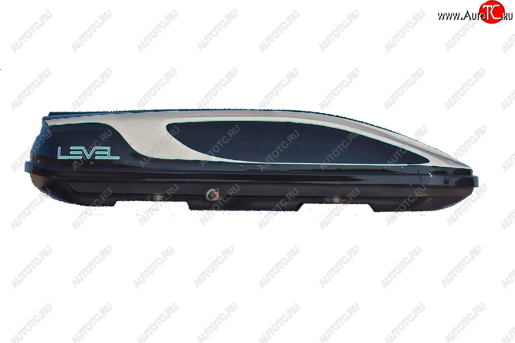 31 999 р. Автобокс LEVEL Касатка (450 л. 190х80х45 см)   (Черно-серый)  с доставкой в г. Керчь