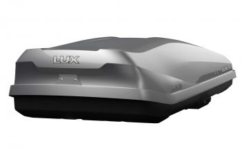 54 599 р. Багажный бокс (470 л 206х75х36 см, двусторонний) LUX IRBIS 206   (серый металлик)  с доставкой в г. Керчь. Увеличить фотографию 4