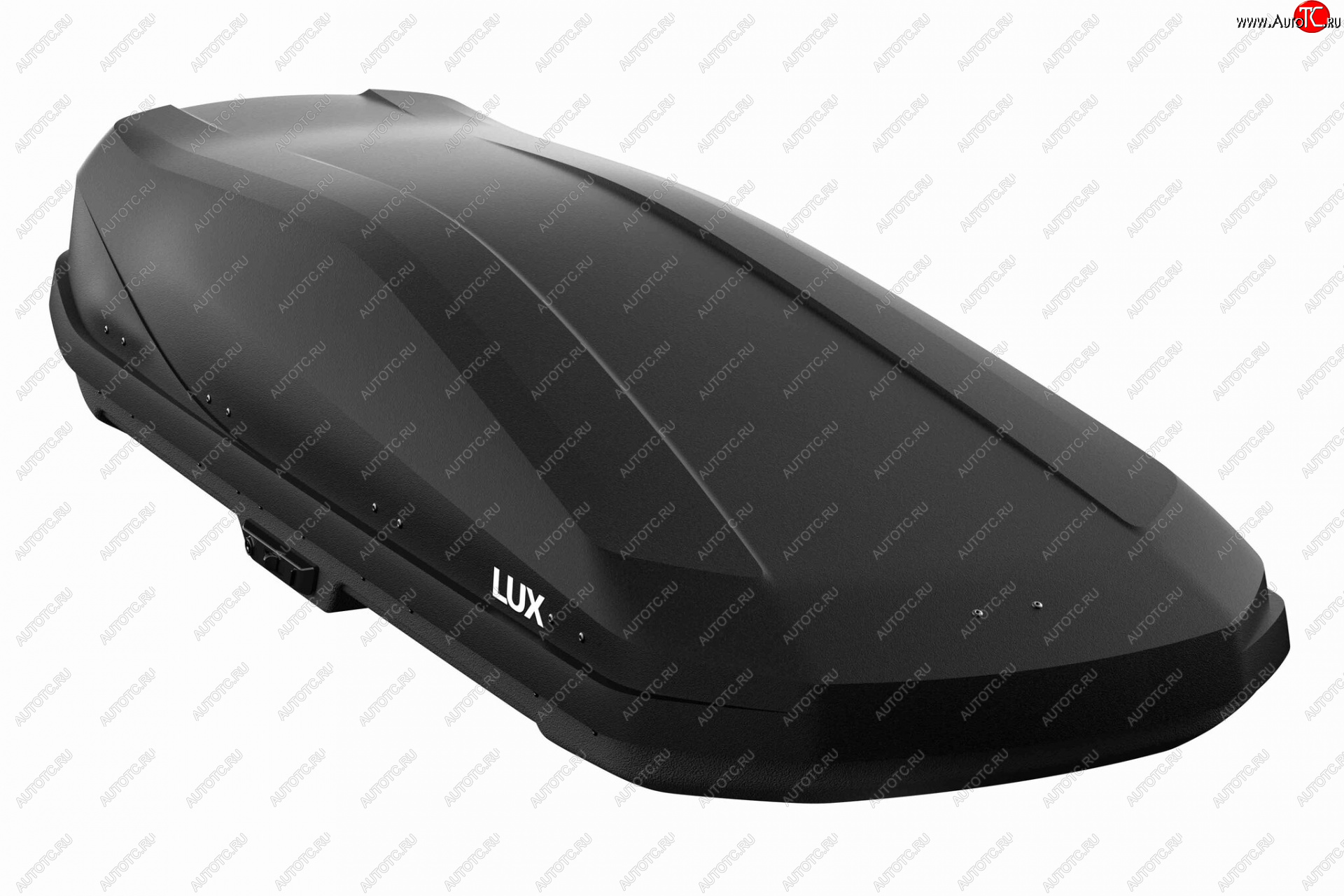 44 899 р. Багажный бокс (470 л 206х75х36 см, двусторонний) LUX IRBIS 206   (черный матовый)  с доставкой в г. Керчь