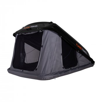 121 999 р. Багажный бокс-палатка Yuago Travel 2.0 (зима, 1000 л/230x160x35 см) на крышу Opel Mokka  дорестайлинг (2012-2016) (Черный бокс, тент графит)  с доставкой в г. Керчь. Увеличить фотографию 3