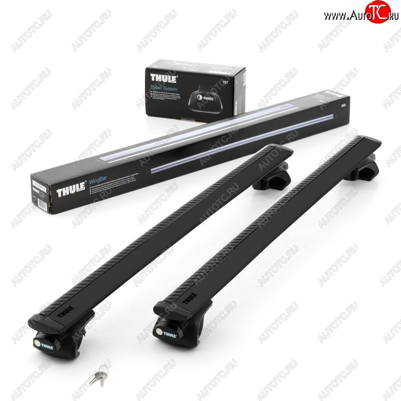 15 449 р. Поперечные дуги рейлингов THULE WingBar (длина дуг 127 см) Honda Shuttle  дорестайлинг (2015-2019) (цвет: черный)  с доставкой в г. Керчь