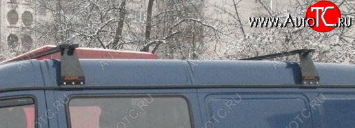 5 499 р. Багажник на водосток Атлант (на высокую крышу усиленный, 2 стойки + 2 поперечины длиной 1700 мм, полукомплект) Volkswagen Transporter T3 (1979-1990) (Высота крыши до 190 мм, Без фиксаторов груза)  с доставкой в г. Керчь