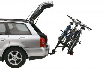 Велобагажник-платформа на фаркоп Thule RideOn SSANGYONG Actyon рестайлинг (2013-2021) (Для 3-х велосипедов)