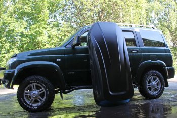 29 389 р. Автобокс PT GROUP (450 л., 187х88х44, двустороннее открывание) Active M черный Mercedes-Benz C-Class W203 дорестайлинг седан (2000-2004) (Черный)  с доставкой в г. Керчь. Увеличить фотографию 3