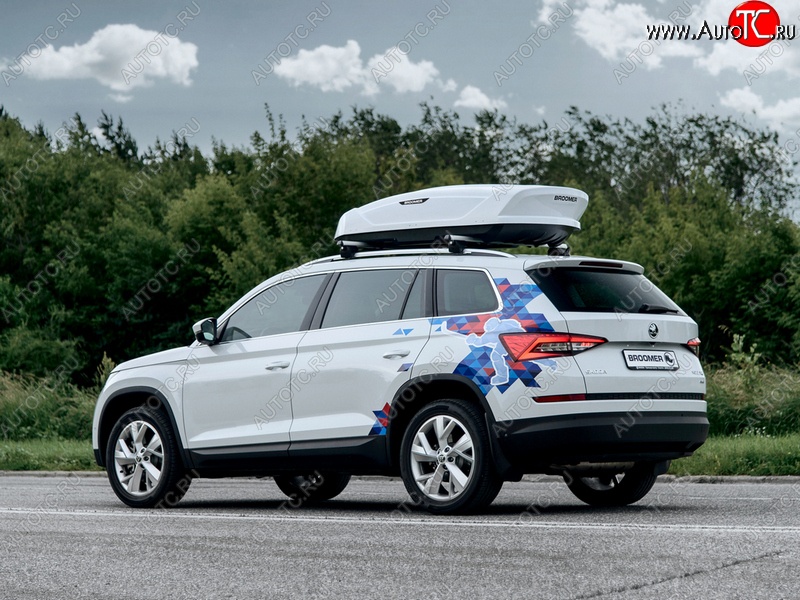 22 749 р. Багажный бокс Broomer Venture (420 л/189x89x40 см) на крышу   (Покрытие: шагрень, Цвет: чёрный)  с доставкой в г. Керчь