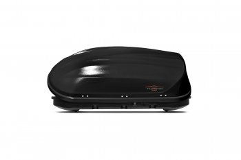 17 449 р. Автобокс PT GROUP (360л., 140х83х45, двустороннее открывание) Turino Compact черный   (Черный)  с доставкой в г. Керчь. Увеличить фотографию 2