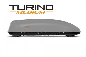 Автобокс PT GROUP (460л., 191х79х46 см, одностороннее открывание) Turino Medium серый  (Серый)