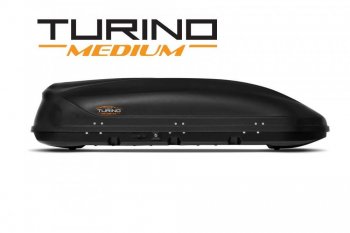 Автобокс PT GROUP (460л., 191х79х46 см, одностороннее открывание) Turino Medium черный  (Черный)