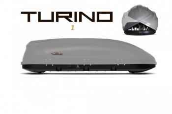 Автобокс PT GROUP (410л., 177х81х46, двустороннее открывание) Turino 1 серый  (Серый)