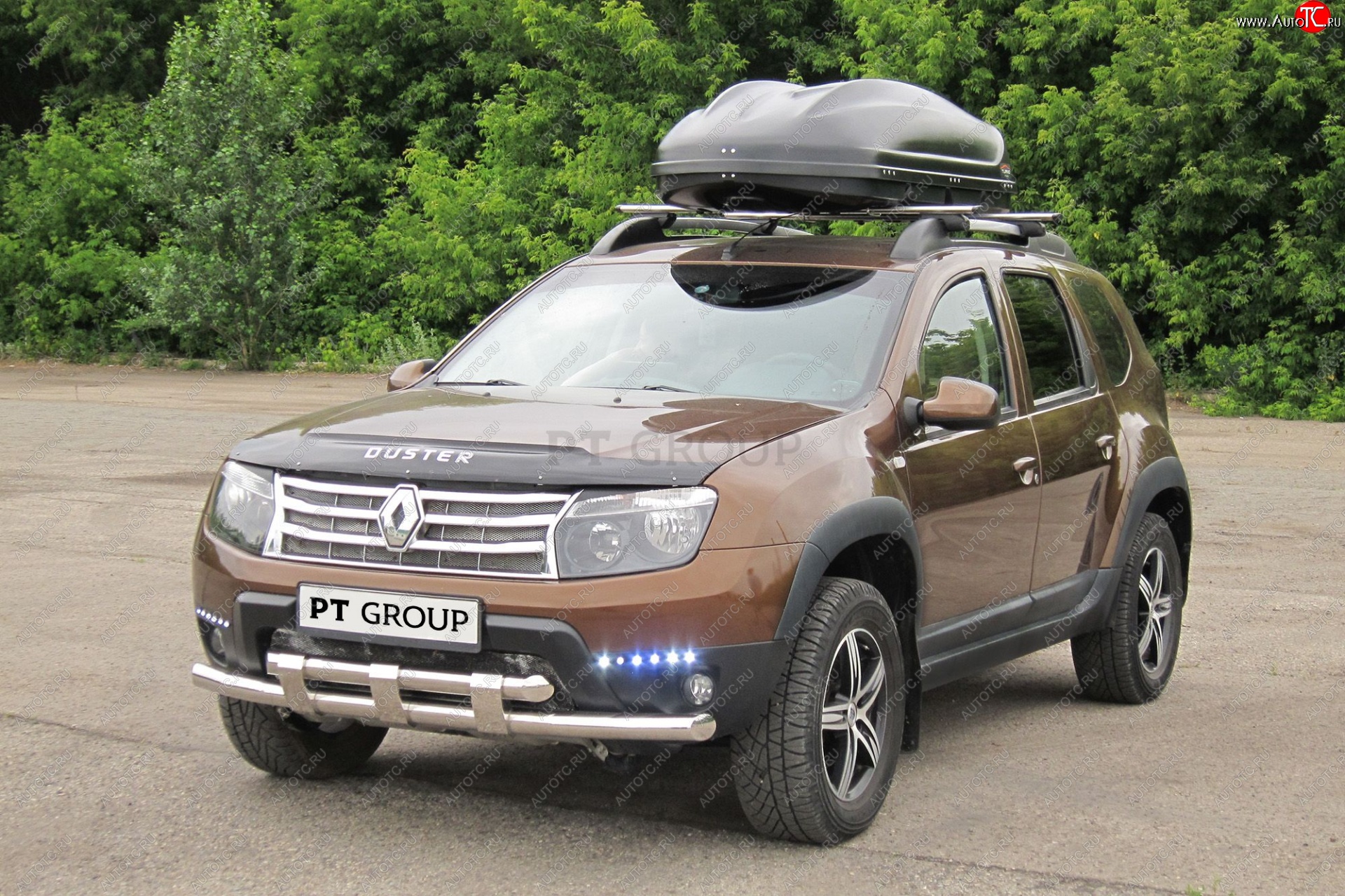 23 199 р. Автобокс PT GROUP (410л., 177х81х46, двустороннее открывание) Turino 1 черный   (Черный)  с доставкой в г. Керчь