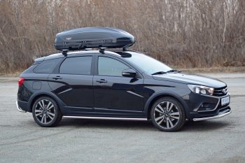 17 199 р. Багажный бокс Turino 1 LUX (410 л/177х81х46 см, акрил, одностороннее открывание) на крышу   (Черный)  с доставкой в г. Керчь. Увеличить фотографию 2