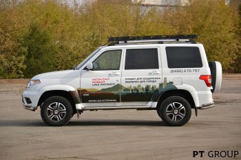 17 099 р. Универсальный багажник-корзина трехсекционный (2100х1100 мм, под поперечины) Petroil Tuning JAC JS6 (2022-2025)  с доставкой в г. Керчь. Увеличить фотографию 2