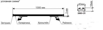1 999 р. Поперечные дуги рейлингов АПС СТАНДАРТ (длина 1300 мм, в паз, низкий кронштейн)  Datsun mi-DO, on-DO, Ford Focus (3), Haval F7, F7x, Hyundai Creta (GS,  SU), I30 (2 GD), Santa Fe (DM), Tucson (TL), KIA Ceed (2 JD,  3 CD), Soul (PS,  SK3), Sportage (4 QL), Land Rover Freelander (L359), Range Rover Evoque (1 L538), Mazda CX-5 (KF), CX-9 (TC), Opel Astra (H), Renault Arkana, Logan (1,  2), Sandero ((BS),  (B8)), Toyota Highlander (XU50), Land Cruiser Prado (J150), RAV4 (XA40), Volkswagen Amarok, Caravelle (T5,  T6,  T6.1), Multivan (T6,  T6.1), Transporter (T5,  T6,  T6.1), Лада 2123 (Нива Шевроле), XRAY, Гранта (2190,  2191), Гранта FL (2191,  2190,  2194,  2192), Гранта Спорт (2191,  2190), Калина (1118,  1117,  1119,  2192,  2194), Калина Спорт (1119,  2192), Ларгус, Нива 4х4 (2121), нива 4х4 (2131,  2121 Бронто,  2121,  2121 (Legend)), Нива Трэвел (Черного цвета)  с доставкой в г. Керчь. Увеличить фотографию 2